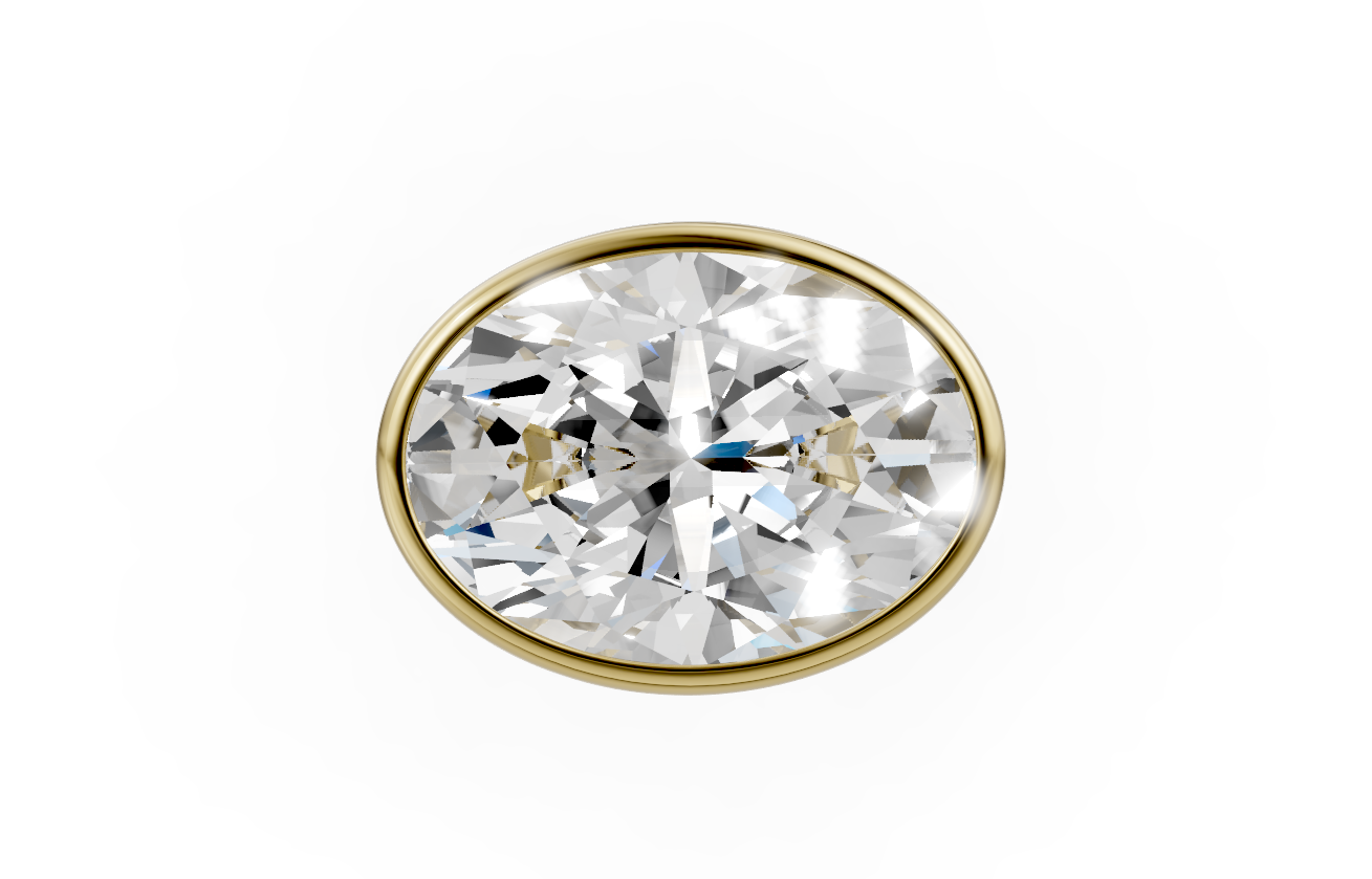 Touche Oval Bezel H Ring