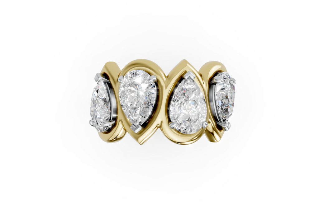 Touche Elysium By Pass Pear Cut Ring