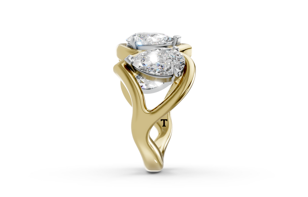 Touche Elysium By Pass Pear Cut Ring