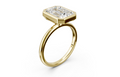 Touche Linear Emerald Bezel Ring