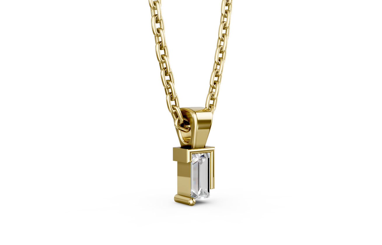Touche's Semis Baguette Pendant