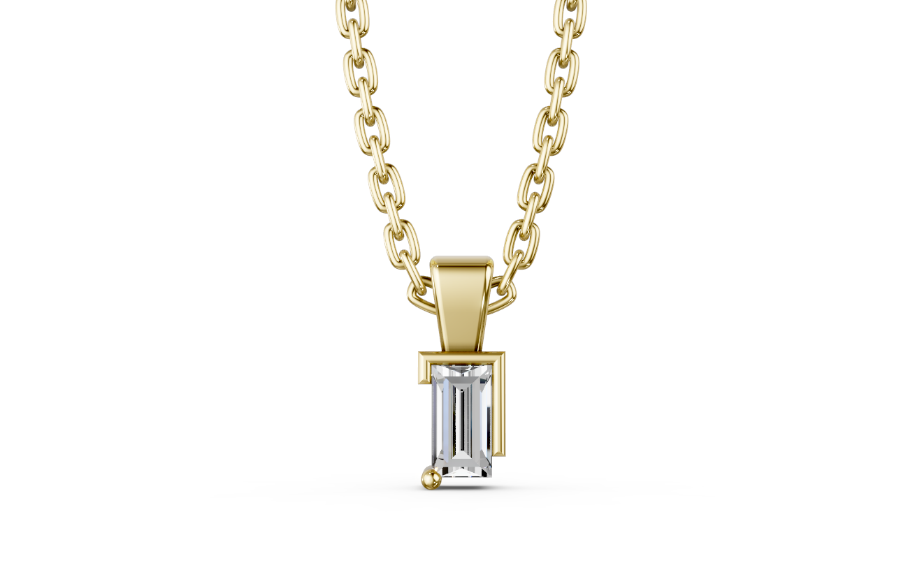 Touche's Semis Baguette Pendant