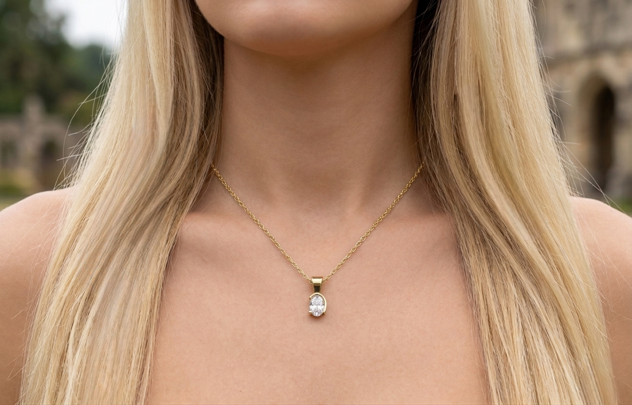 Touche's Semis Oval Pendant