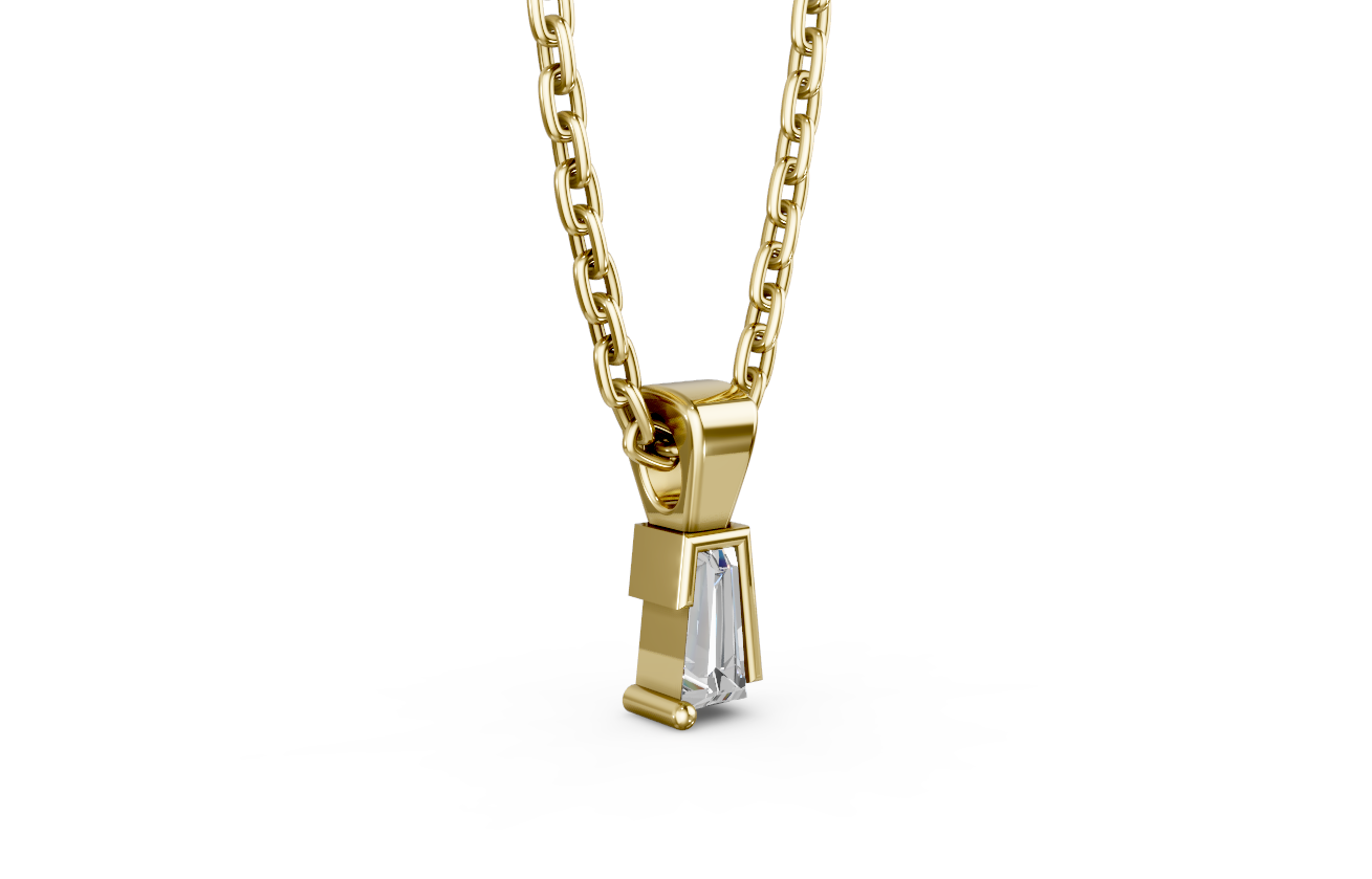 Touche's Semis Tapered Baguette Pendant