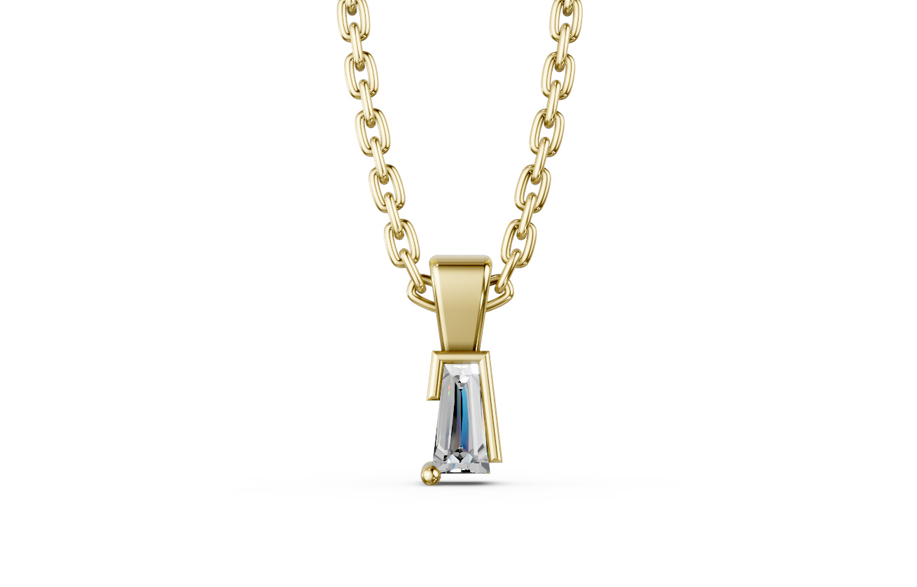 Touche's Semis Tapered Baguette Pendant