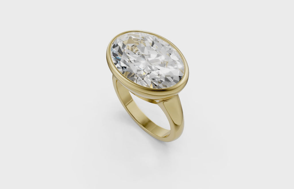 Touche Oval Bezel H Ring