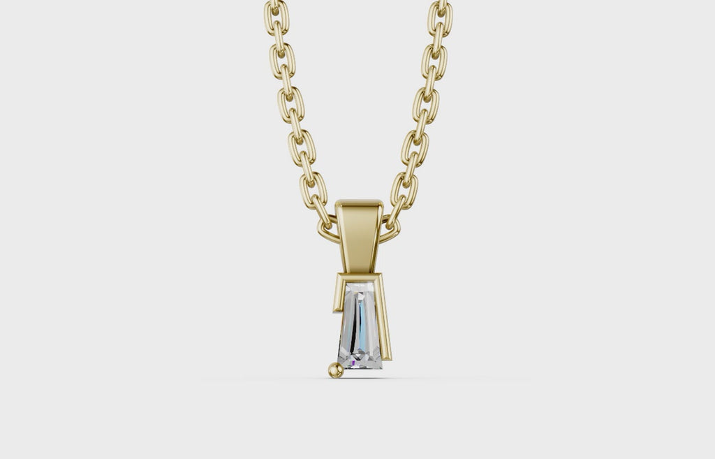 Touche's Semis Tapered Baguette Pendant
