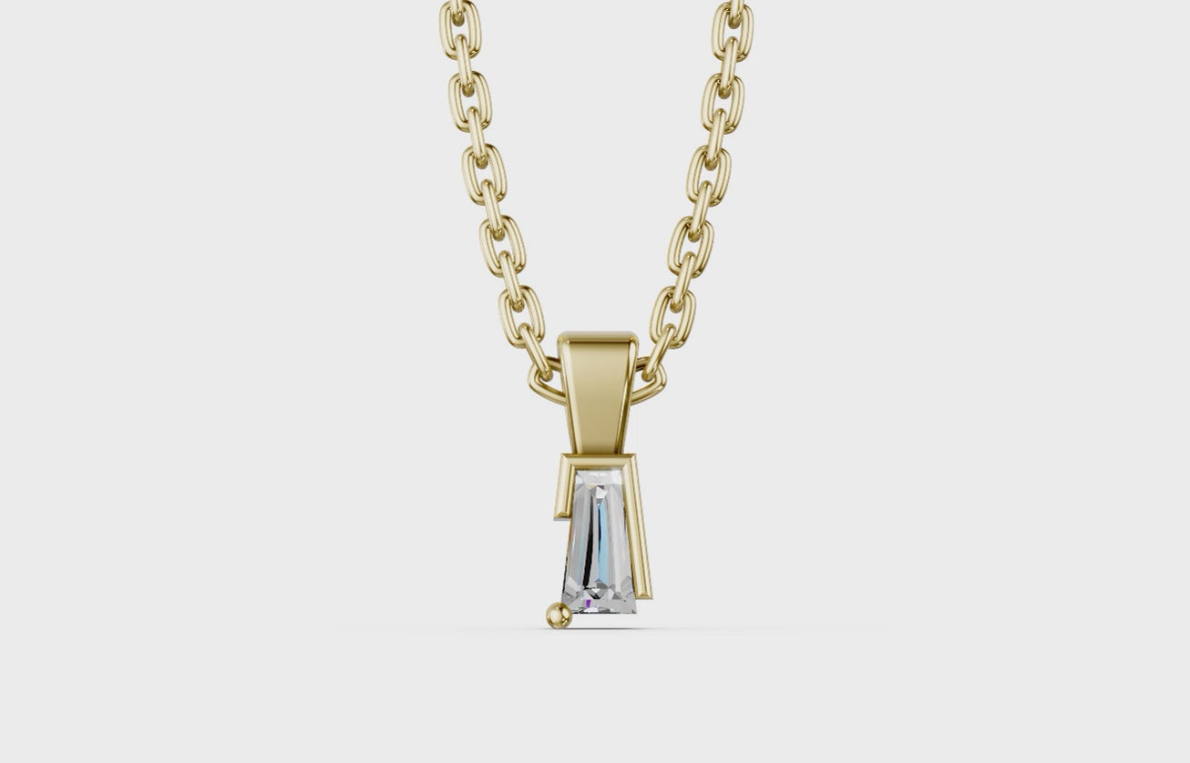 Touche's Semis Tapered Baguette Pendant
