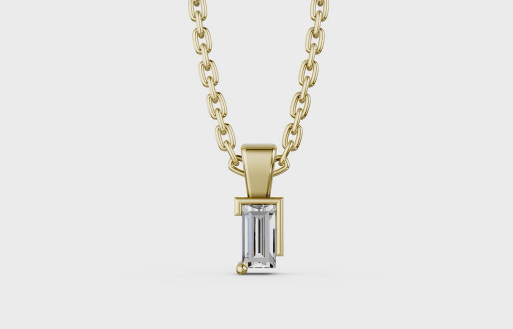 Touche's Semis Baguette Pendant