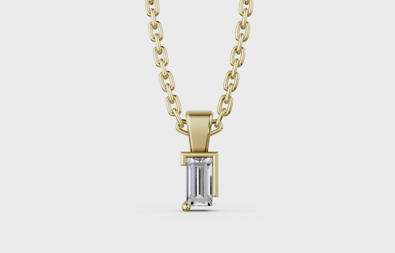 Touche's Semis Baguette Pendant