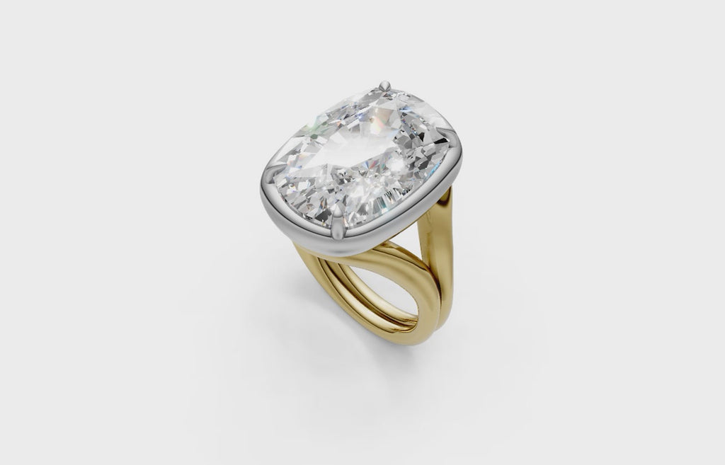Touche Chunky Ring Cushion Cut